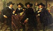 Bartholomeus van der Helst Four aldermen of the Kloveniersdoelen in Amsterdam painting